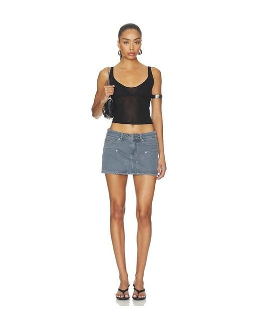 Ksubi Blue Micro Mini Skirt
