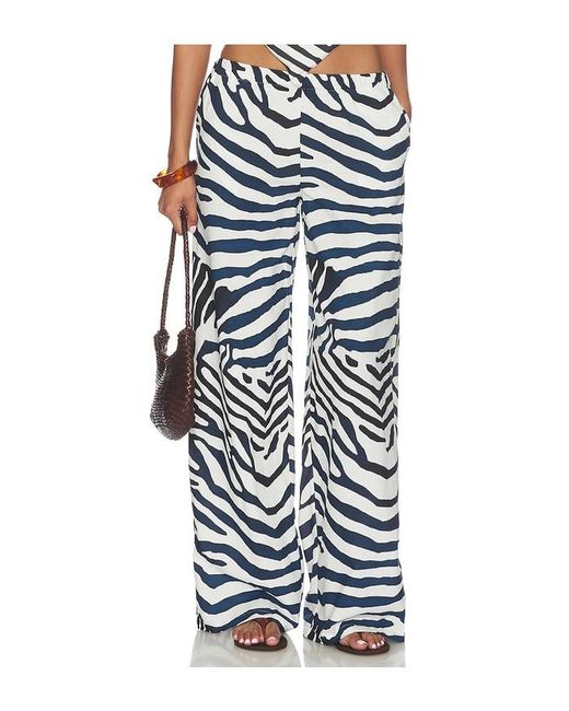 Seven Wonders White Kaeli Elasticated Palazzo Pant