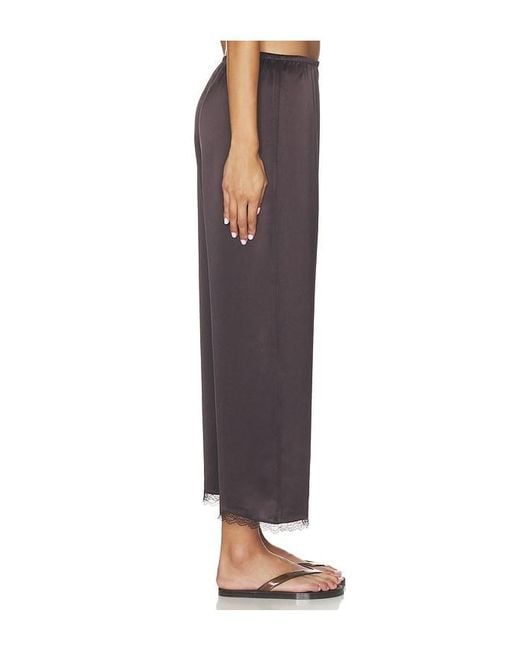Leset Blue Barb Lace Crop Pant