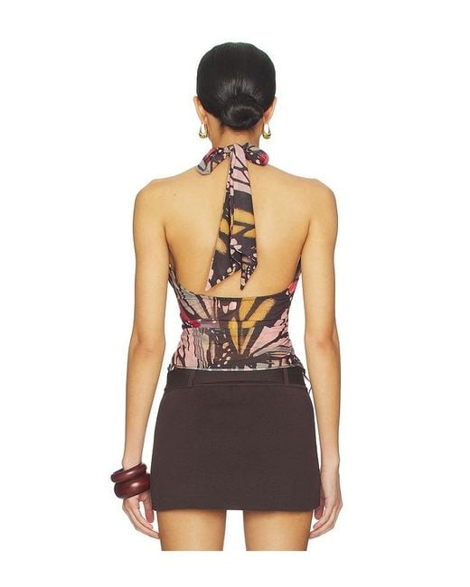 Free People Multicolor Butterfly Effect Halter