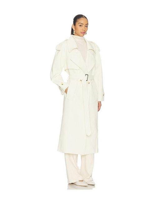 bubish White Trenchcoat Dillon
