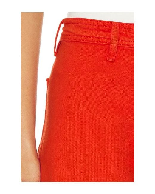 Pistola Red Penny Crop High Rise Wide Leg Jeans