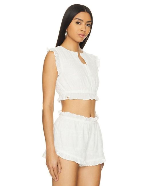 LOBA White Oberteil Martina Cropped