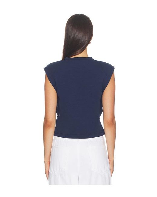Jonathan Simkhai Blue Nessie Sleeveless Top