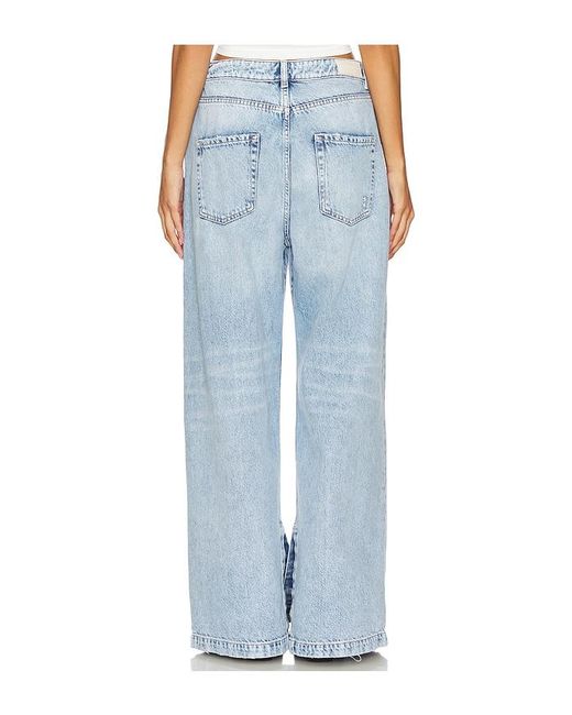 ICON DENIM Blue Gracy Wide Leg Jeans