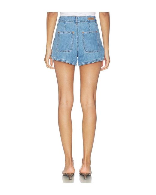 Blank NYC Blue High Waisted Shorts