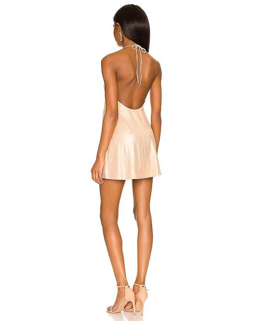superdown Natural Margo Halter Shift Dress