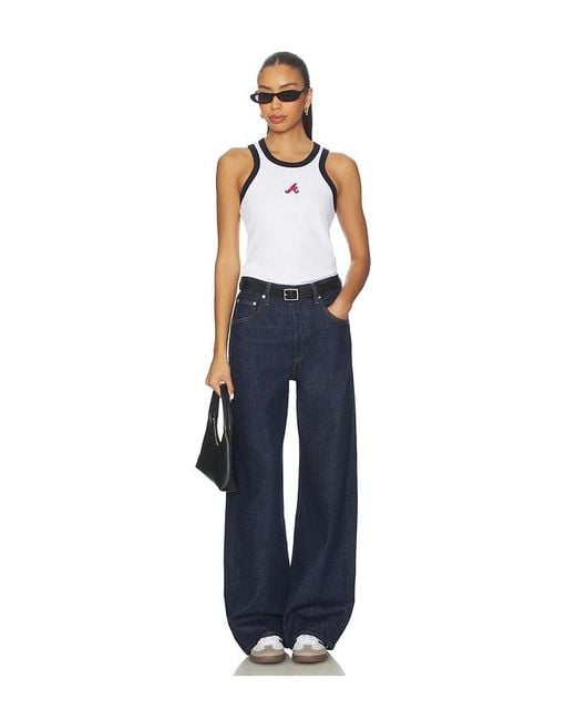 Terez Blue X Revolve Braves Scoop Armhole Rib Tank Top