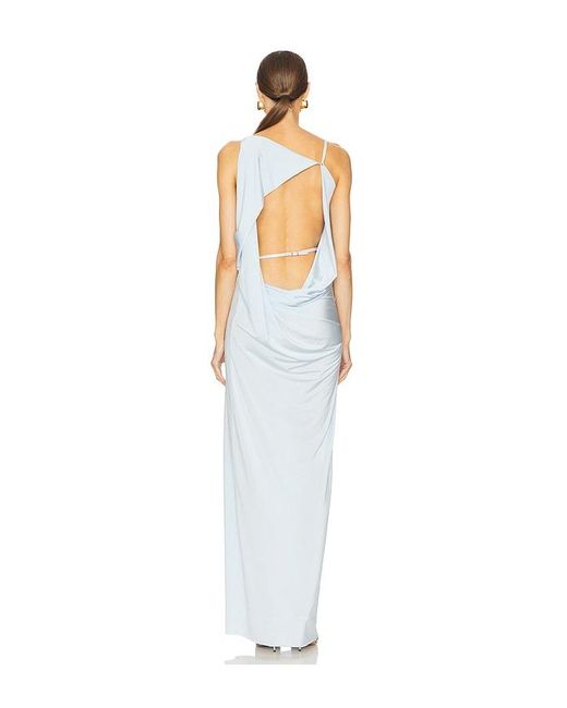 Ceren Ocak White Jersey Dress