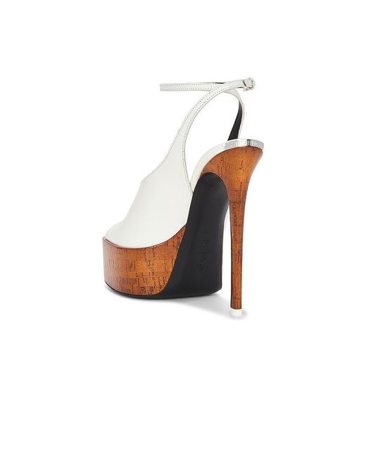 The Attico White Ornella 140 Sandal
