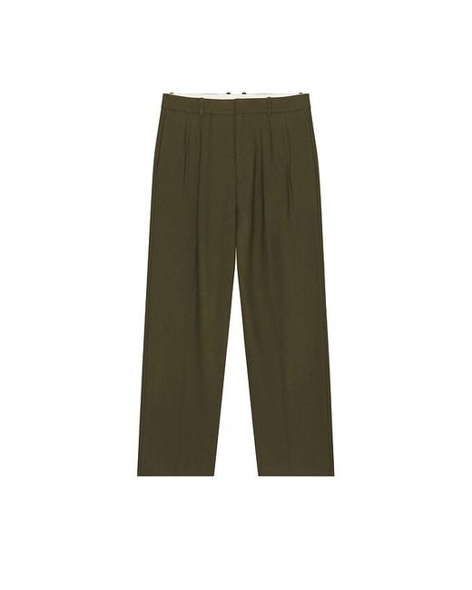 Jonathan Simkhai Green Julian Pleated Trouser for men