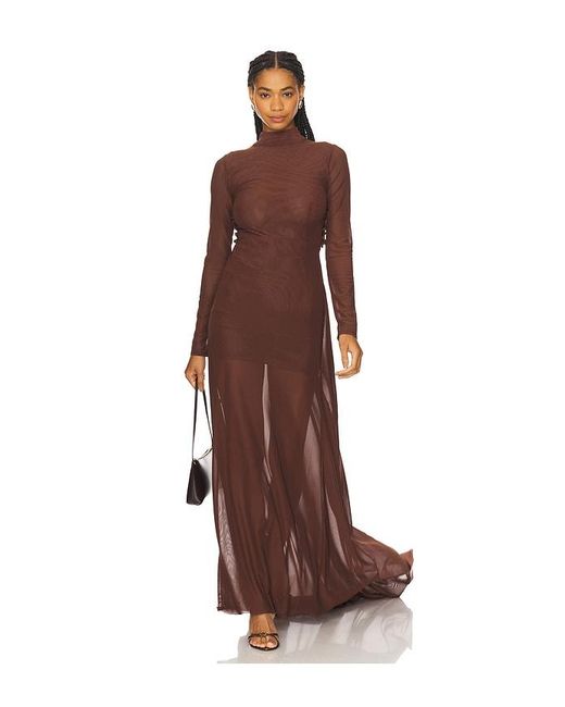 Mariandree Gaitan Brown Michelle Dress