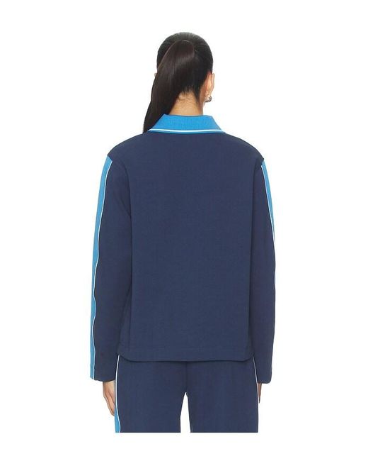 Casablanca Blue Punto Polo Collared Sweatshirt