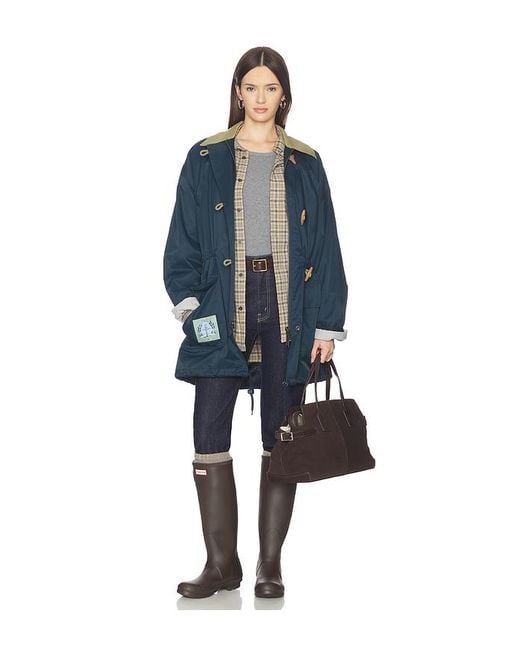 Free People Blue X We The Free Captains Jacket