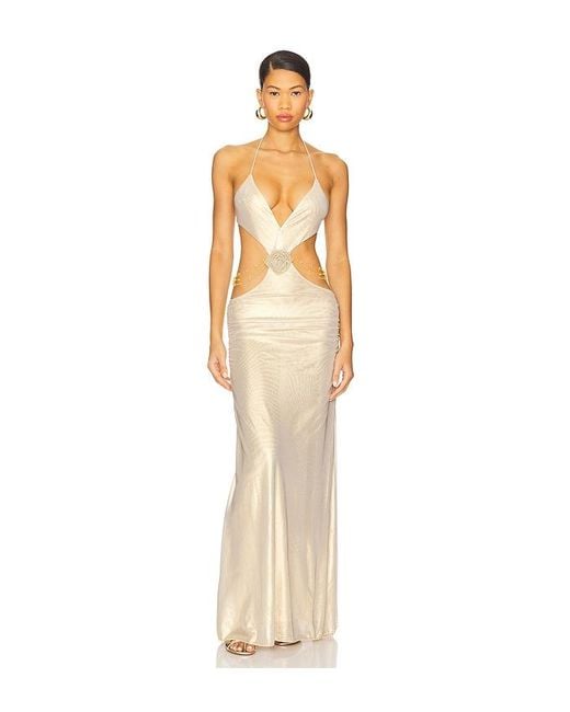 chinese dress ladies Vida in Whiskey Maxi Dress | Jaded London main image 0