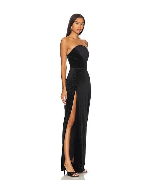 Amanda Uprichard Black X Revolve Wolfe Gown