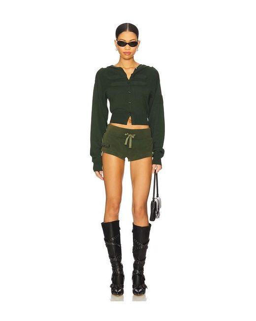 Nii HAI Green Utility Booty Shorts
