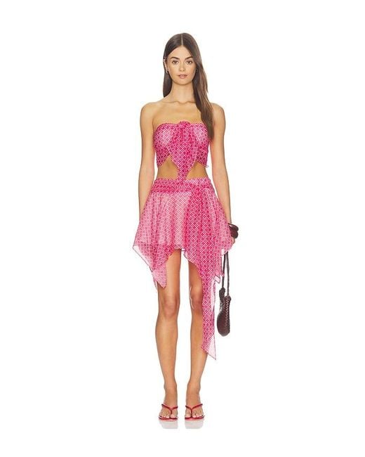 Lovers + Friends Pink Daisy Top