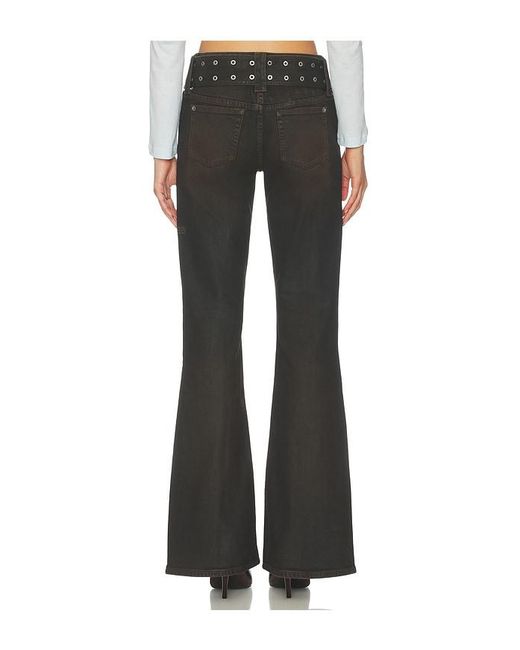 Ksubi Black Soho Lo Belted Flared