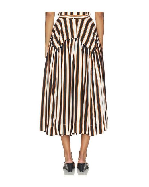 Amanda Uprichard White Spencer Midi Skirt