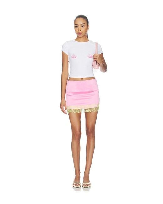 superdown Pink Trysta Baby Tee