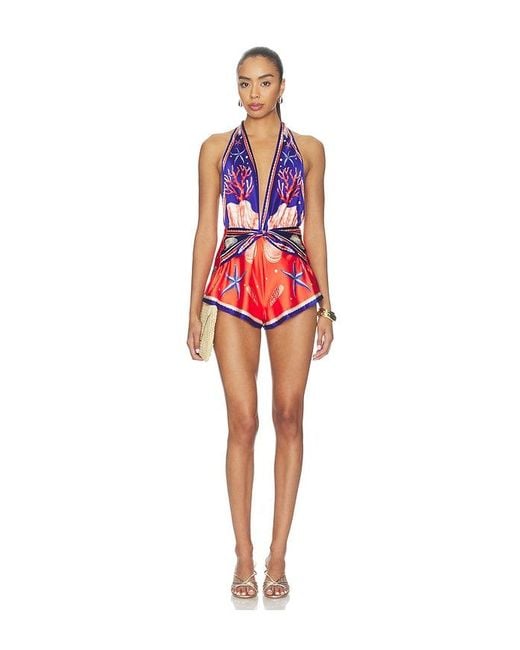 retroféte Red Ledda Romper