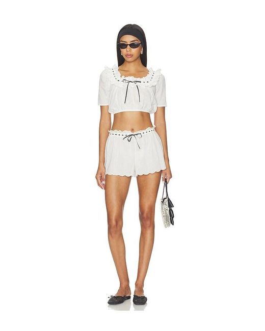 LPA White Gracie Short