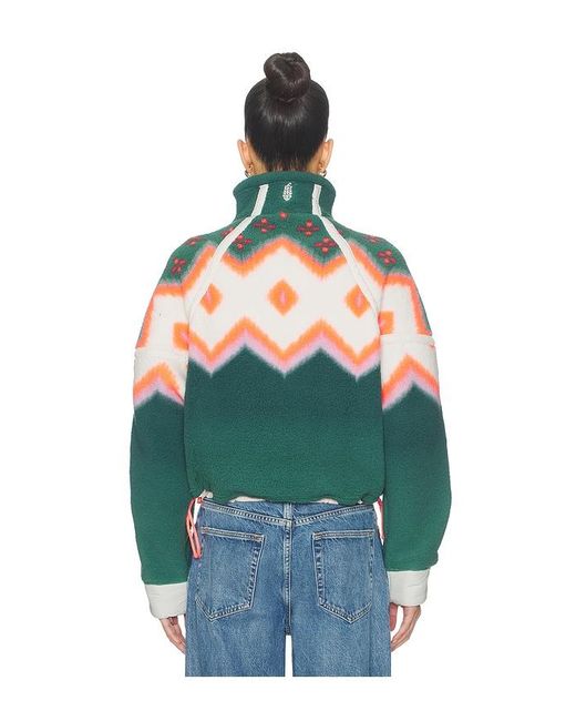 Free People Blue X Fp Movement Printed Mountain High Sweater