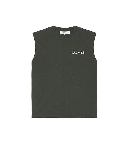 メンズ Palmes Rhythm スリーブレスTシャツ Green