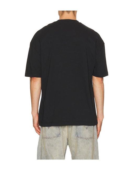 AllSaints Black Mikro Crew Tee for men