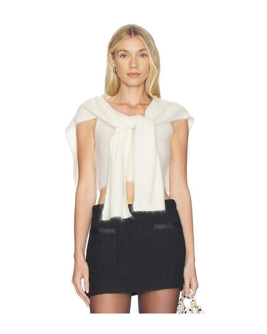 Monse Black Mohair Cami Top Set