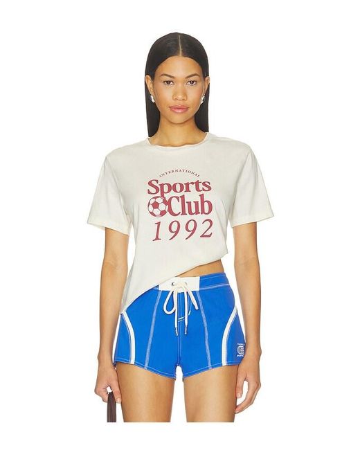 Sunny Somewhere White Sports Club 1992 Tee