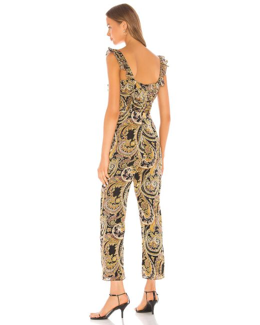 revolve gold jumpsuit
