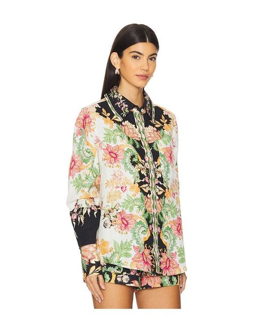 Hemant & Nandita Multicolor Oversized Shirt With Hand Crafted Buttons