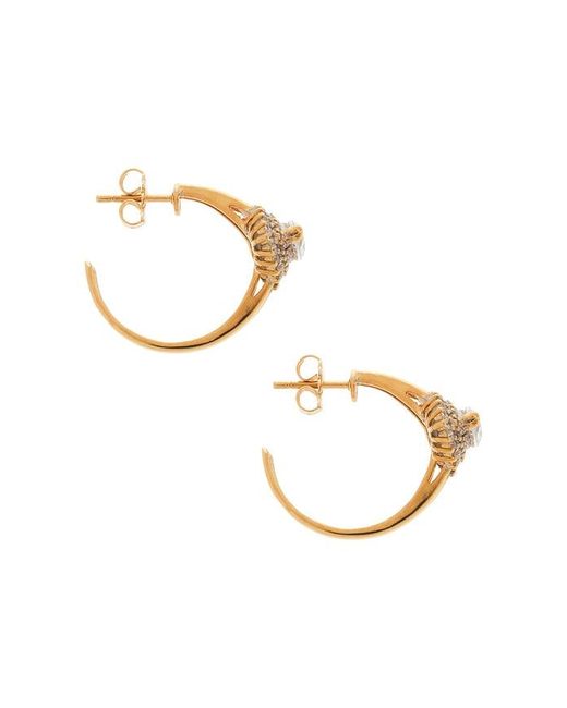 Anton Heunis Metallic Post Ring Earrings