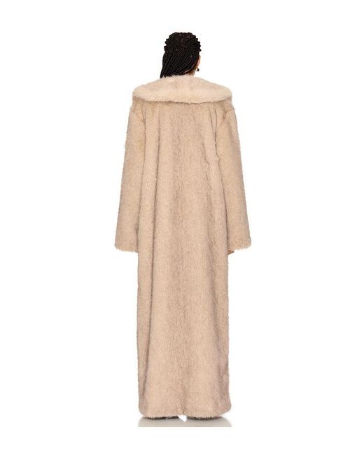 Lovers + Friends Natural Vincent Faux Fur Coat