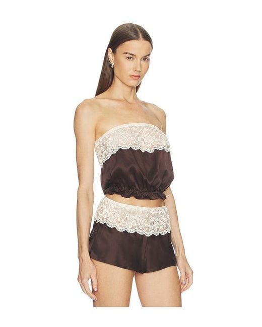 Frankie's Bikinis Black Rosie Silk Sleeveless Blouse