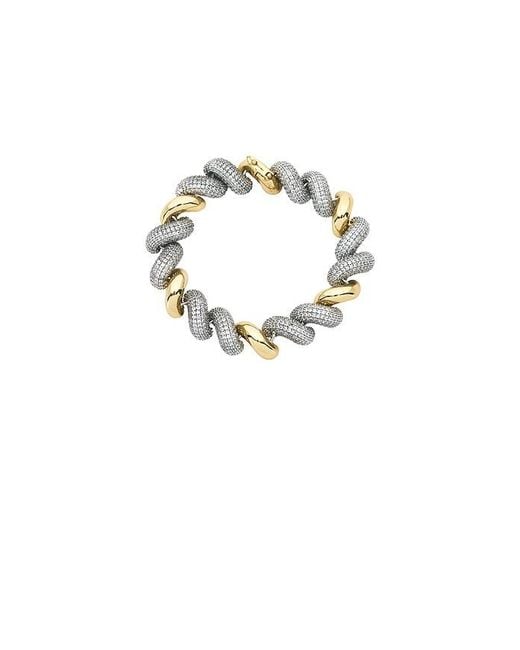 Eddie Borgo Blue Small Two Tone Pavã Torsade Bracelet