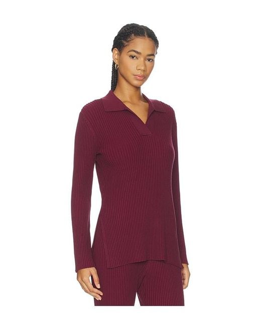 4th & Reckless Purple Calrine Knit Top