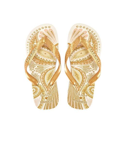 Havaianas White Farm Papillon Flip Flop