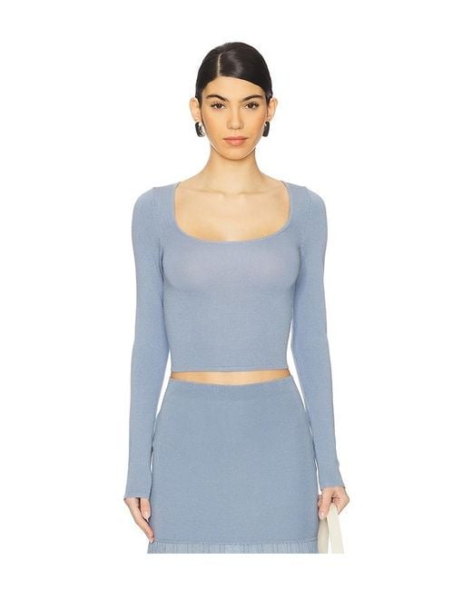 4th & Reckless Blue Nancy Knit Top