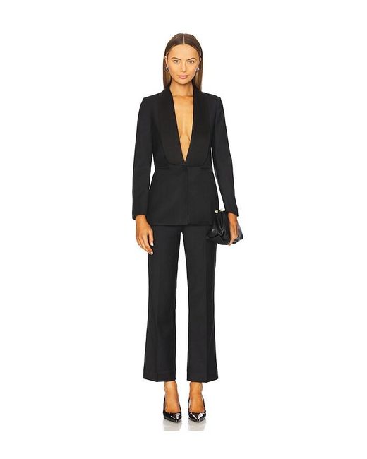 IVY & OAK Black Polina Rose Tuxedo Trousers