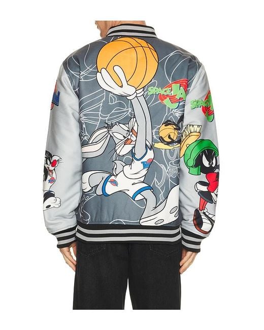 Reason Blue Space Jam Varsity Jacket for men