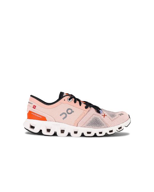 On Pink Cloud X 3 Sneaker