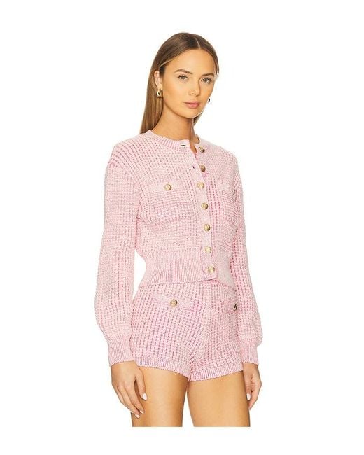 MAJORELLE Pink Estelle Cardigan