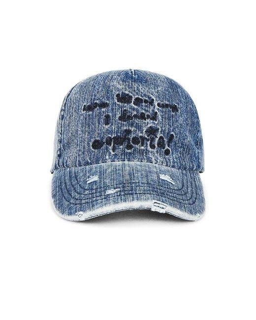 JUNGLES Blue Euphoria Denim Cap for men