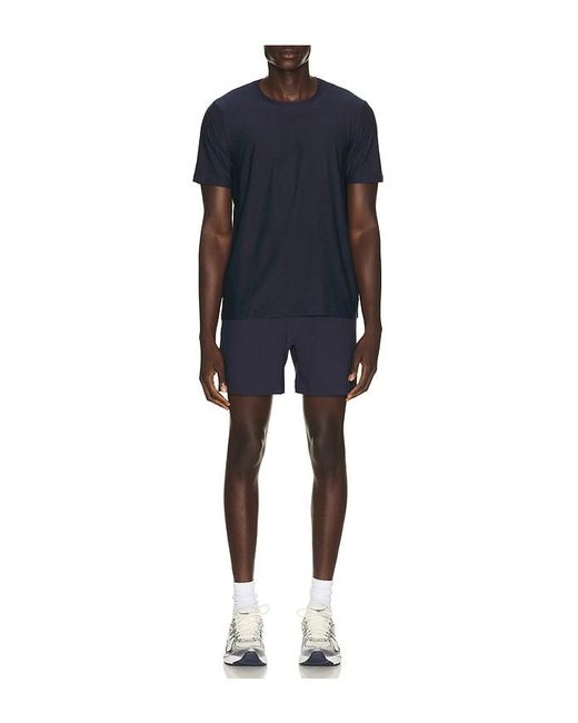 Beyond Yoga Blue Warplite Range Lined Short for men