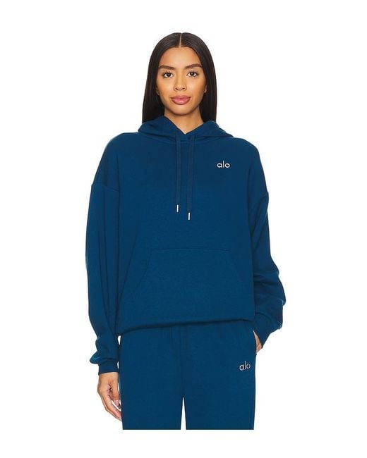 Alo Yoga Blue Accolade Hoodie