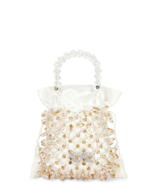Emm Kuo Natural Beaded Pouch