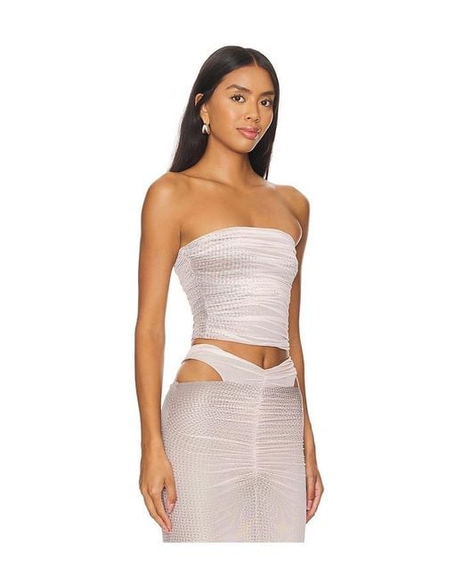 Pasquina Top En Color Nude Talla (También En Xl) AFRM de color White
